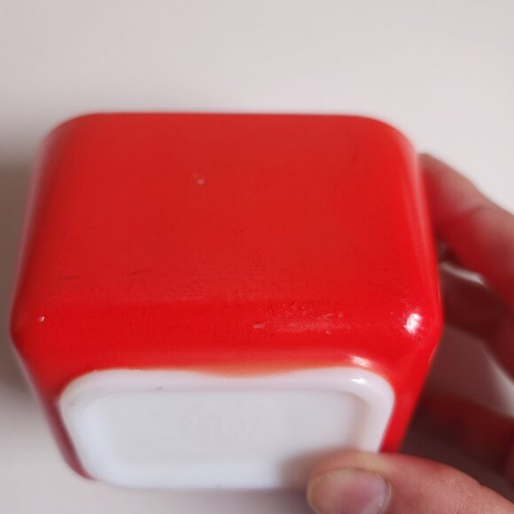 Vintage Pyrex Red Refrigerator Dish 501-B 1.5 Cup 501C Glass Lid Mid-Century - Picture 12 of 16